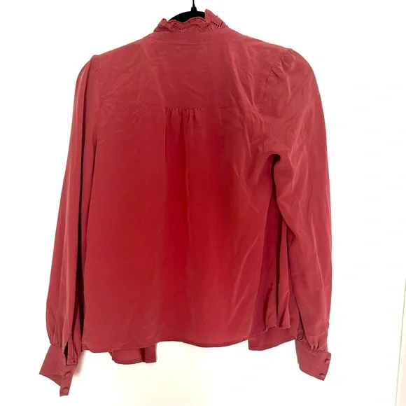 Sézane Chloe Blouse – Rosewood, Size 34 (US 2/XS) - Picture 11 of 13